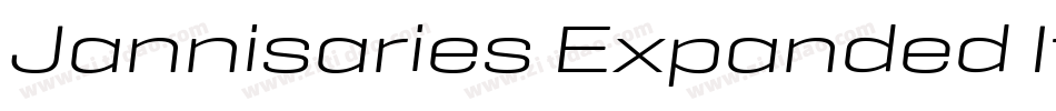 Jannisaries Expanded Italic字体转换